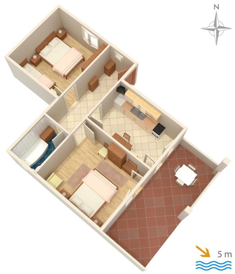 Apartments By The Sea Mandre, Pag - 4093 科兰 外观 照片